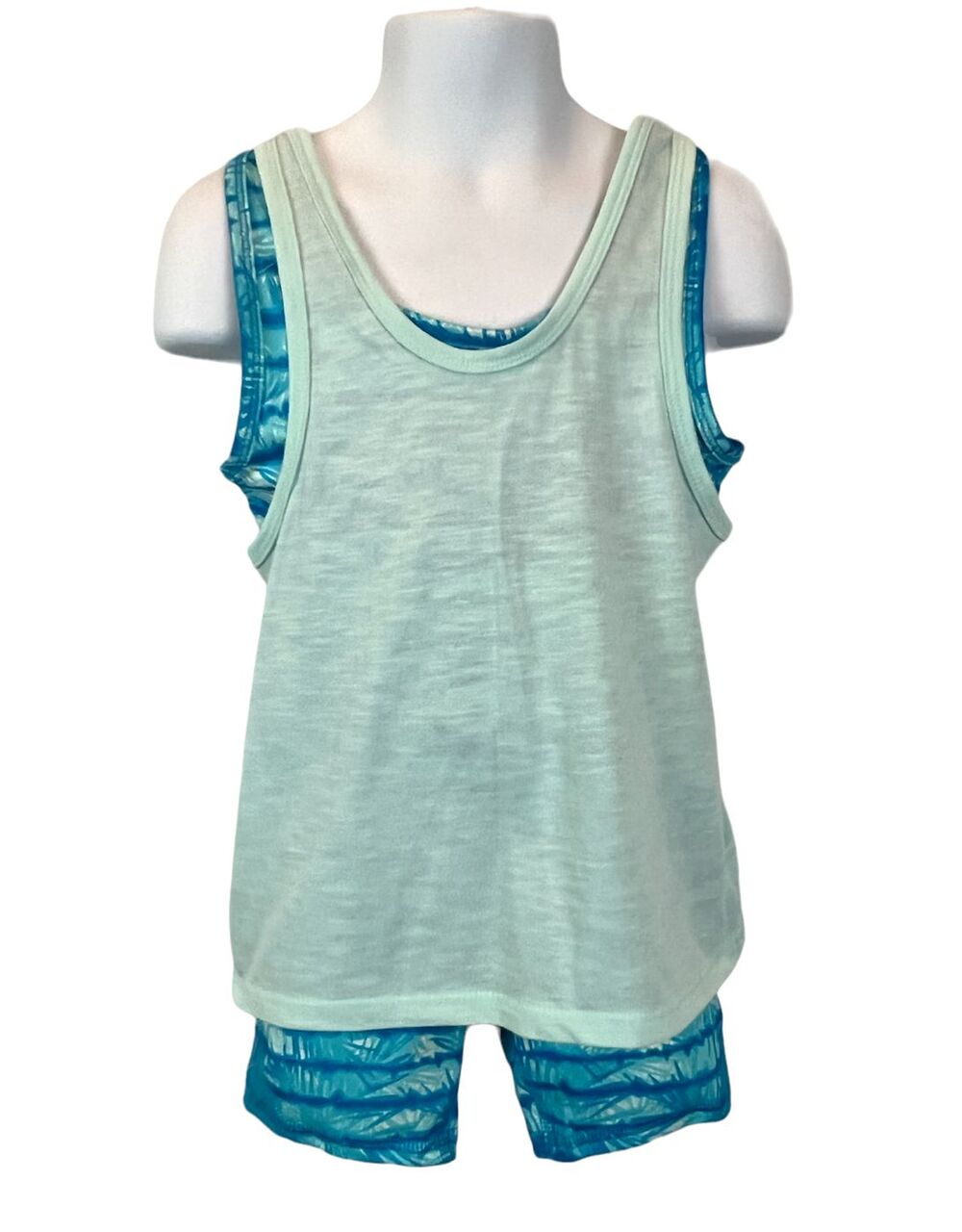 Athletic Works Youth 2-pc Set Bike Short & Layered Tank Girls S (6-6X) NWT